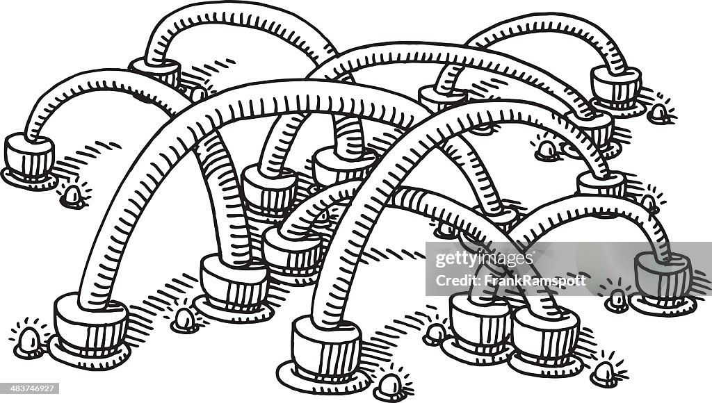 Connection Color Drawing Cable Connection Concept Drawing High-Res Vector Graphic - Getty Images