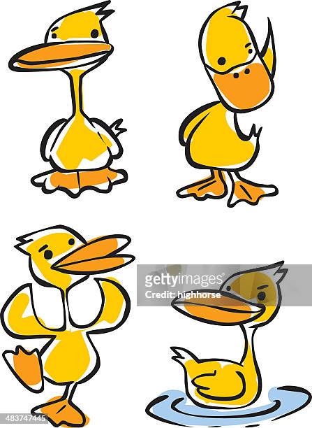 illustrations, cliparts, dessins animés et icônes de ducks - canards