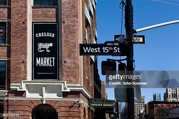 chelsea market in new york, new york, usa - chelsea new york stock-fotos und bilder