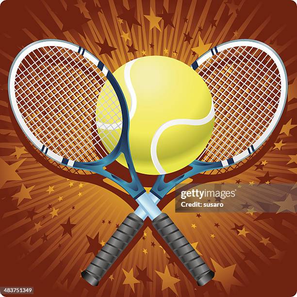 bildbanksillustrationer, clip art samt tecknat material och ikoner med king of the court - tennis macro