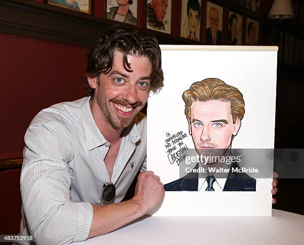 Christian Borle attends the Christian Borle Sardi's portrait unveiling at Sardi's on August 12, 2015 in New York City.