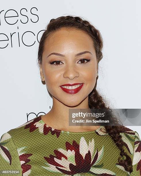 Actress Jasmine Cephas Jones attends the "Mistress America" New York premiere at Landmark Sunshine Cinema on August 12, 2015 in New York City.