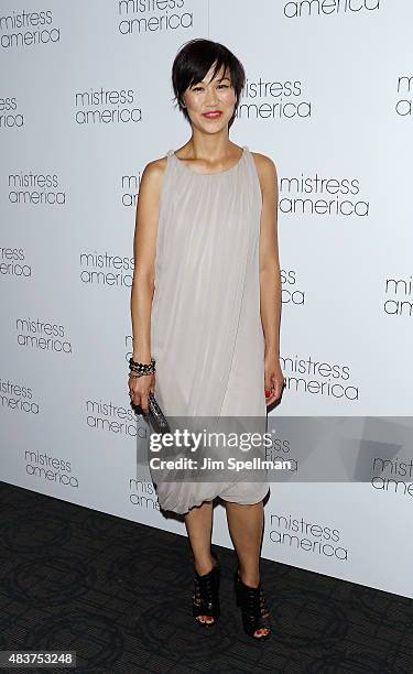 Actress Cindy Cheung attends the "Mistress America" New York premiere at Landmark Sunshine Cinema on August 12, 2015 in New York City.