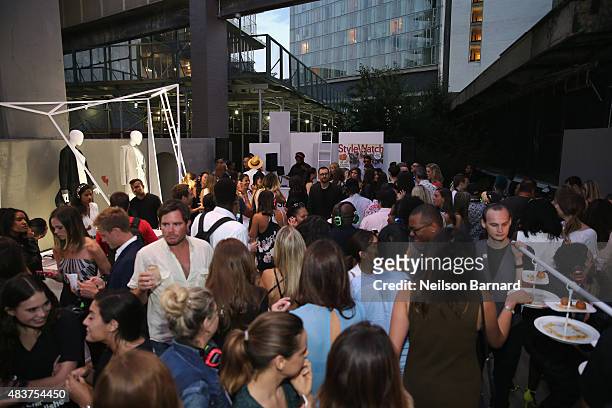 View of the atmosphere at the StyleWatch x Revolve Fall Fashion Party on the The High Line on August 12, 2015 in New York City.