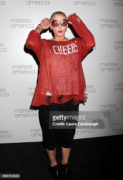 Lori Petty attends the "Mistress America" New York premiere at Landmark Sunshine Cinema on August 12, 2015 in New York City.