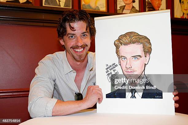 Christian Borle attends his Sardi's portrait unveiling at Sardi's on August 12, 2015 in New York City.