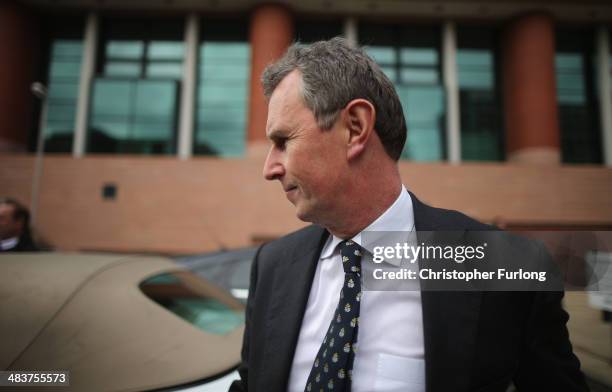 Former deputy speaker of the House of Commons Nigel Evans leaves Preston Crown Court, after being found not guilty of alleged sexual offences on...