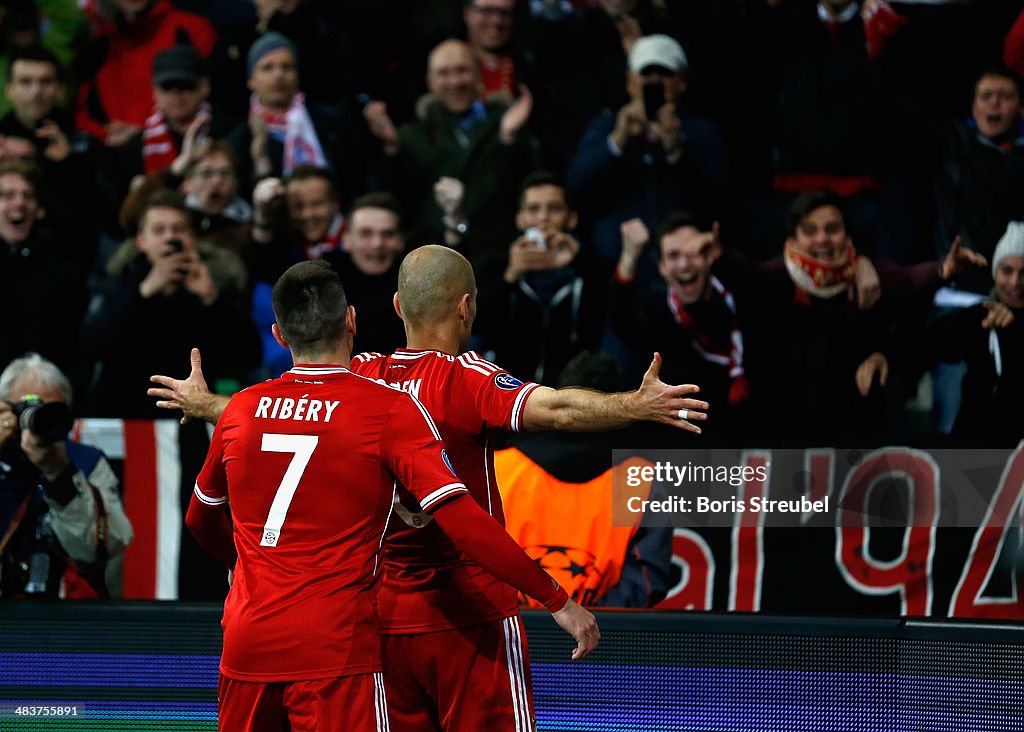 Robben And Ribery Arjen Robben and Franck Ribery of Muenchen celebrate their third goal ...