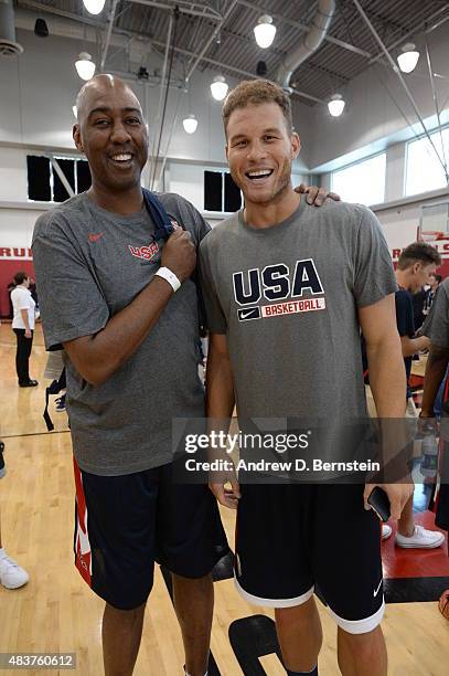 Members of USA Mens National Team participate in minicamp at UNLV on August 12, 2015 in Las Vegas, Nevada. NOTE TO USER: User expressly acknowledges...