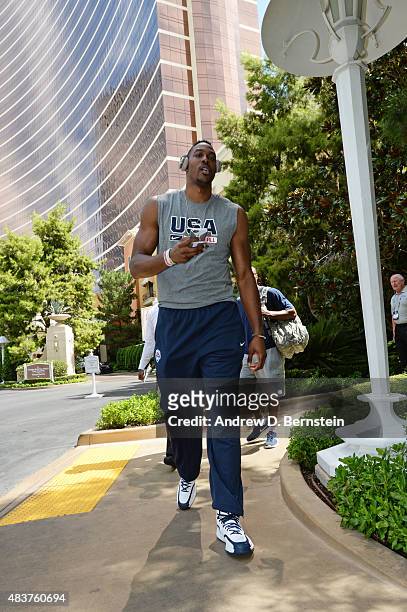 Dwight Howard of USA Mens National Team participates in minicamp at UNLV on August 12, 2015 in Las Vegas, Nevada. NOTE TO USER: User expressly...