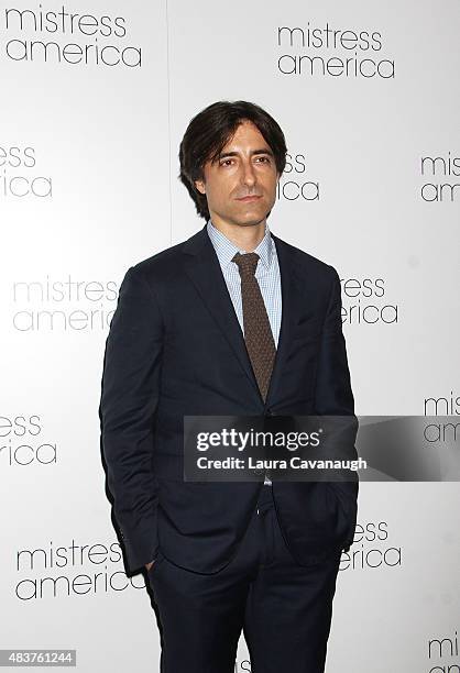 Noah Baumbach attends the "Mistress America" New York Premiere at Landmark Sunshine Cinema on August 12, 2015 in New York City.