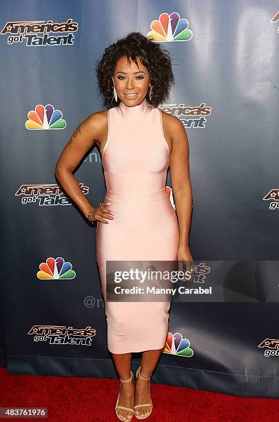 Mel B attends the "America's Got Talent" Post-Show Red Carpet Event at Radio City Music Hall on August 12, 2015 in New York City.