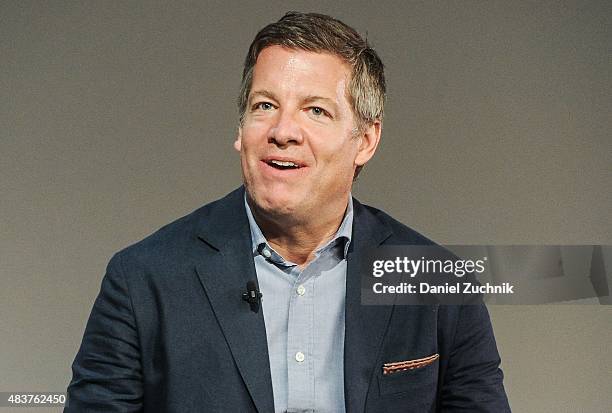 Producer Lionel Wigram discusses his new film "The Man From U.N.C.L.E" at Apple Store Soho on August 12, 2015 in New York City.