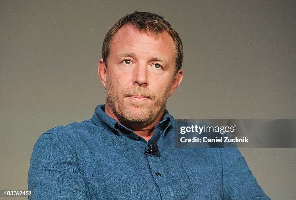 Filmmaker Guy Ritchie discusses his new film "The Man From U.N.C.L.E" at Apple Store Soho on August 12, 2015 in New York City.