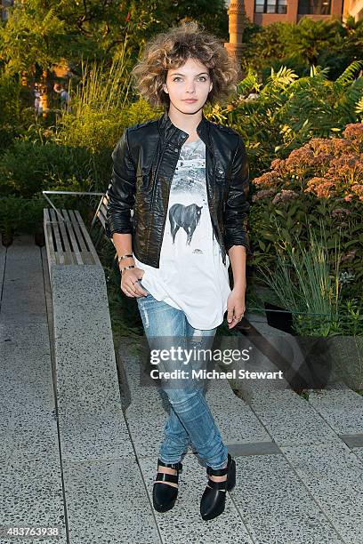 Actress Camren Bicondova arrives at People StyleWatch Fall Fashion Party on August 12, 2015 in New York City.