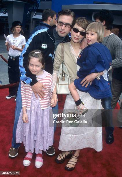 Actor Stephen Baldwin, wife Kennya, and daugters Alaia and Hailey attend "The Flintstones in Viva Rock Vegas" Universal City Premiere on April 15,...