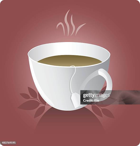 stockillustraties, clipart, cartoons en iconen met tea [vector] - steeping