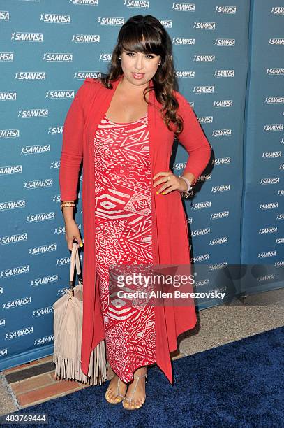 Actress Mariela I'V attends the 10th Annual Voice Awards at Royce Hall, UCLA on August 12, 2015 in Westwood, California.