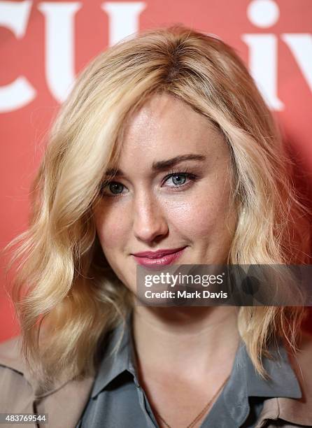 Actress Ashley Johnson arrives at the NBCUniversal 2015 Summer Press Tour at the Beverly Hilton on August 12, 2015 in Beverly Hills, California.