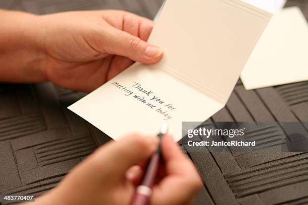 hand written thank you note - thank you card stock pictures, royalty-free photos & images