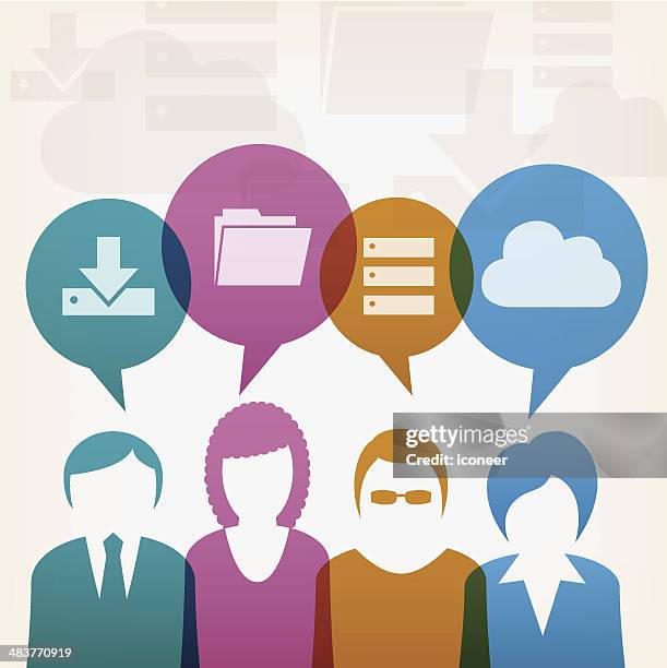 business teamwork data handling - handling stock illustrations