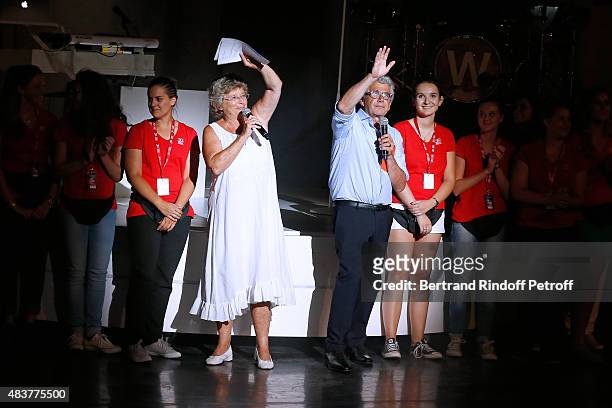 President of Ramatuelle Festival Jacqueline Franjou and Artistic Director of the Festival Michel Boujenah thank those Stewart, the Public and present...