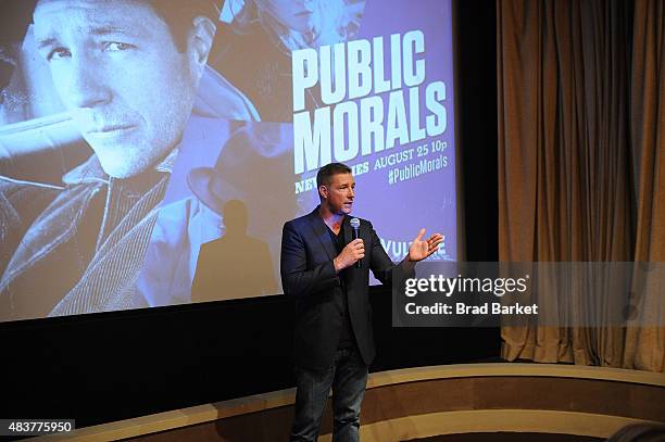 Actor Edward Burns attends The NYMag, Vulture + TNT Celebrate the Premiere of "Public Morals" on August 12, 2015 in New York City.