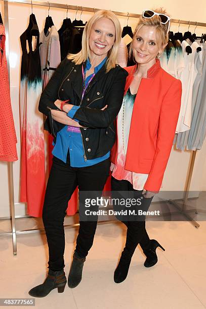 Anneka Rice and Emilia Fox attend the Shop with the Stars, a public shopping evening to celebrate The Olivier Awards with MasterCard, to raise funds...