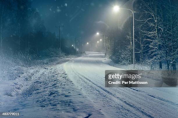 winter road - per mattisson stock-fotos und bilder