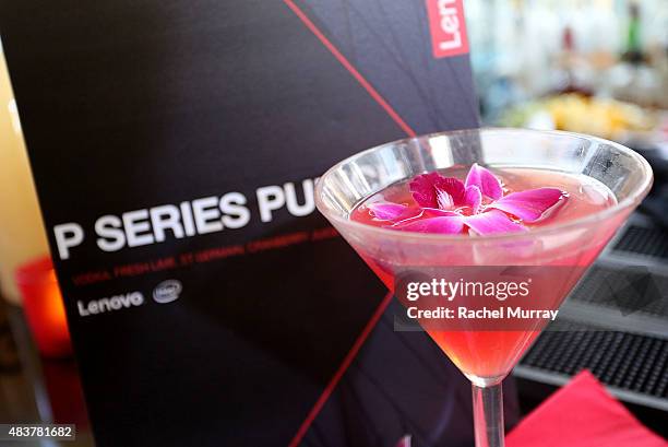 General view of atmosphere during the Lenovo ThinkPad P Series launch party at Siggraph 2015 on August 12, 2015 in Los Angeles, California.