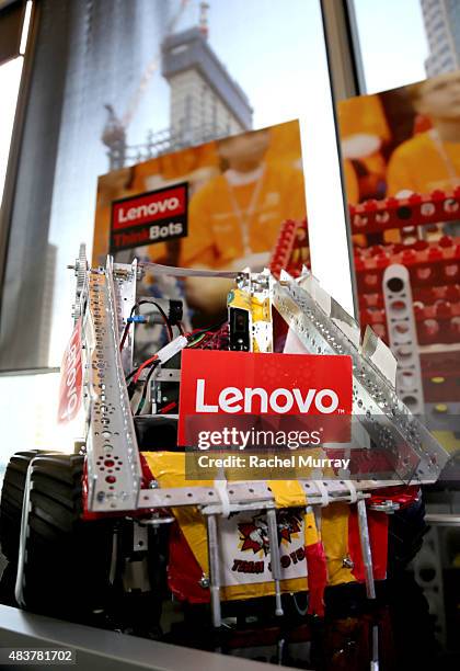 General view of atmosphere during the Lenovo ThinkPad P Series launch party at Siggraph 2015 on August 12, 2015 in Los Angeles, California.