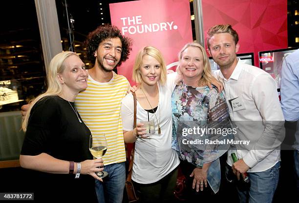 Guests attend Lenovo ThinkPad P Series launch party at Siggraph 2015 on August 12, 2015 in Los Angeles, California.