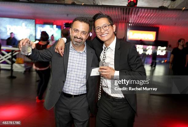 Guests attend Lenovo ThinkPad P Series launch party at Siggraph 2015 on August 12, 2015 in Los Angeles, California.