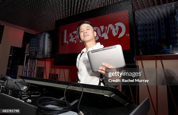 Poet of the Black Eyed Peas attends the Lenovo ThinkPad P Series launch party at Siggraph 2015 on August 12, 2015 in Los Angeles, California.