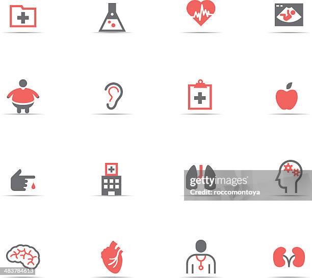 bildbanksillustrationer, clip art samt tecknat material och ikoner med icon set, medicine - in fila