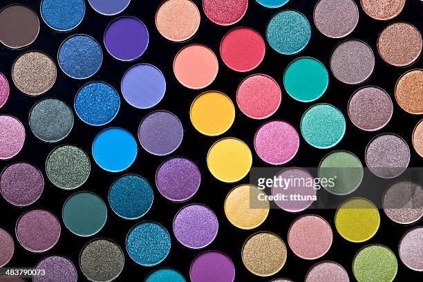colorful circle pattern, creative abstract design background photo - yellow eyeshadow stock pictures, royalty-free photos & images