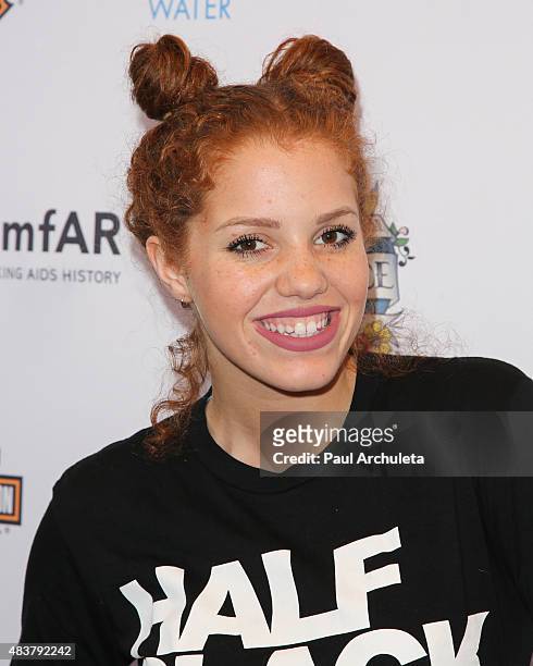 Singer Mahogany LOX attends the 6th Annual Kiehl's LifeRide for amfAR celebration at Kiehl's Since 1851 on August 12, 2015 in Santa Monica,...
