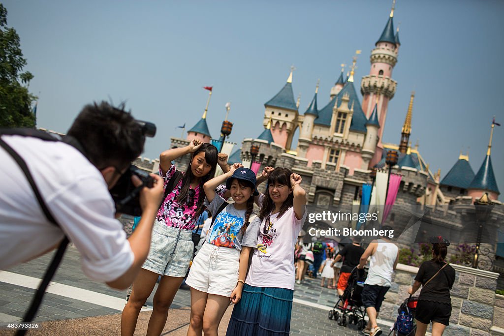 Inside The Walt Disney Co.'s Hong Kong Disneyland Park Ahead of GDP Figures