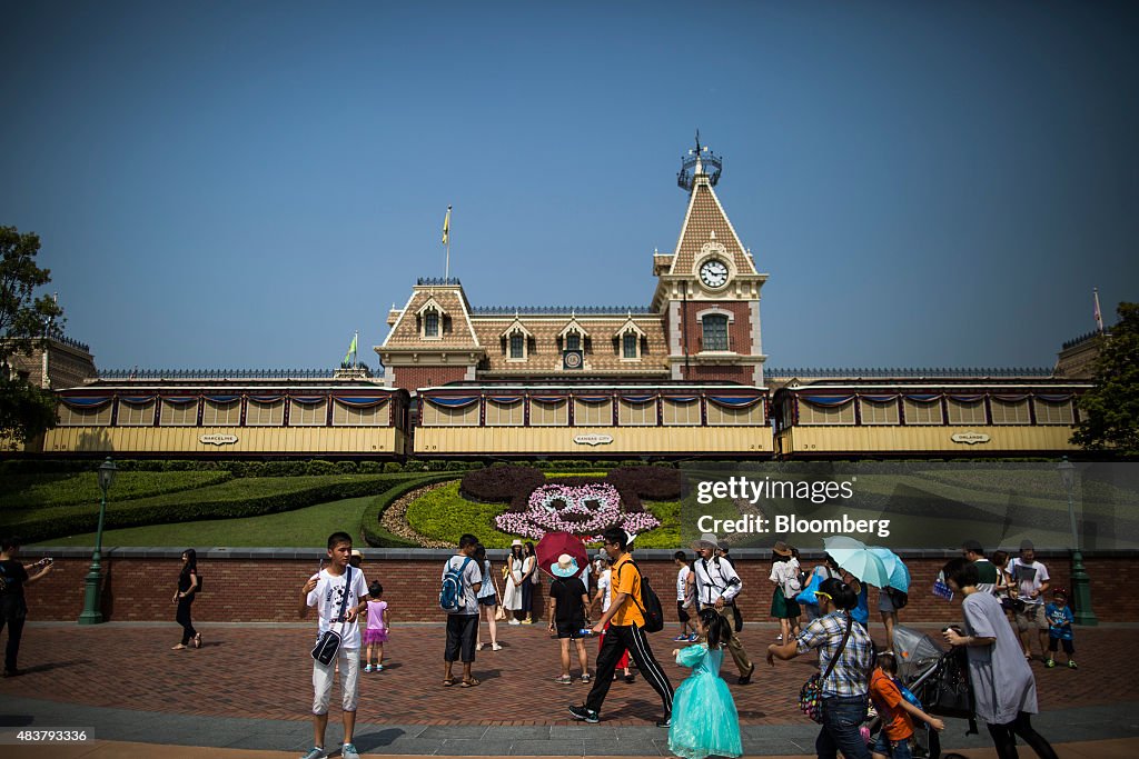 Inside The Walt Disney Co.'s Hong Kong Disneyland Park Ahead of GDP Figures