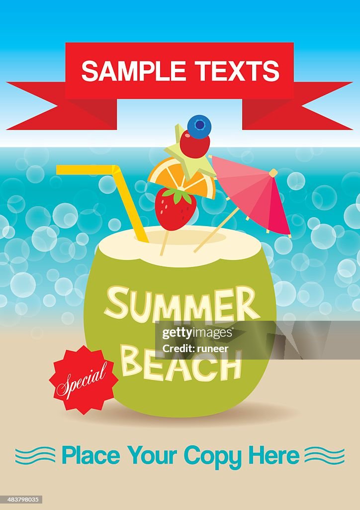 Summer Beach Background