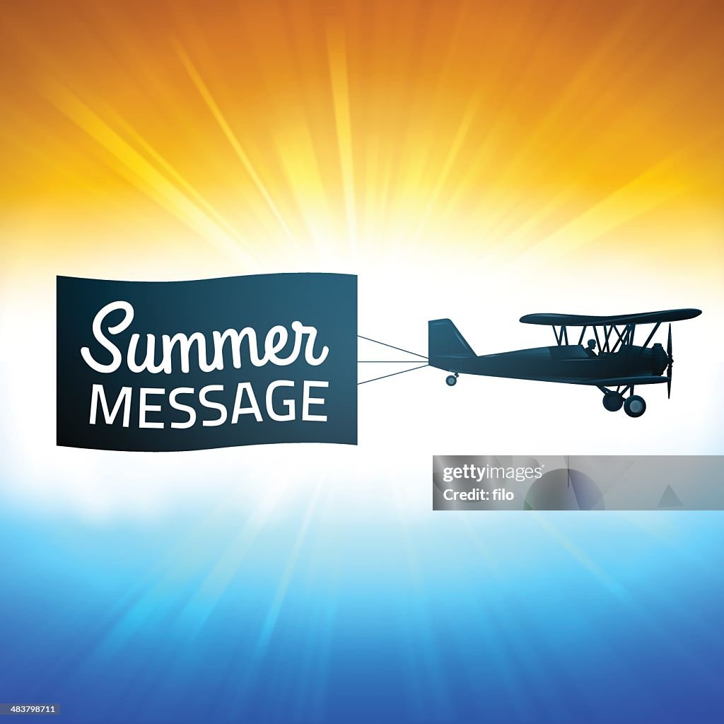 Summer Background with Message