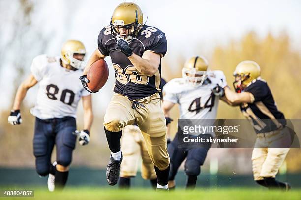 american football. - touchdown stock pictures, royalty-free photos & images