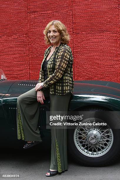 Actress Carmen Maura attends La Vanite photocall on August 13, 2015 in Locarno, Switzerland.