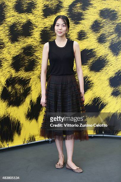 Actress Min hee Kim attends Right Now, Wrong Then photocall on August 13, 2015 in Locarno, Switzerland.
