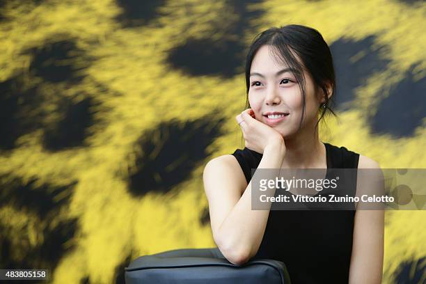 Actress Min hee Kim attends Right Now, Wrong Then photocall on August 13, 2015 in Locarno, Switzerland.
