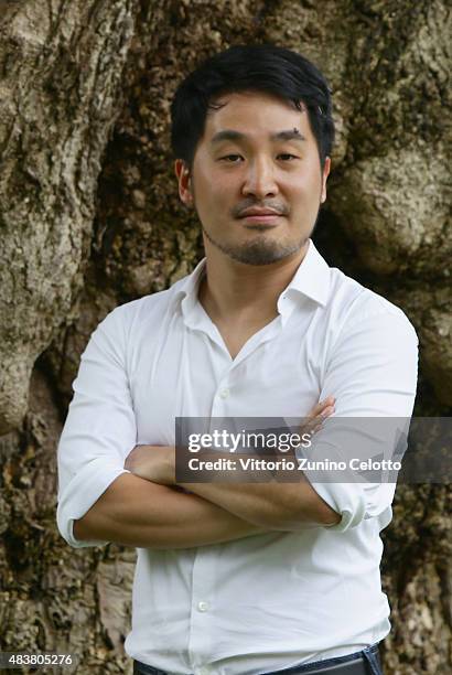 Director Chung Lee attends The Laundryman photocall on August 13, 2015 in Locarno, Switzerland.