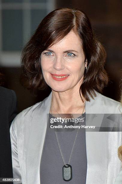 Actress Elizabeth McGovern attends the press launch of "Downton Abbey" at May Fair Hotel on August 13, 2015 in London, England.