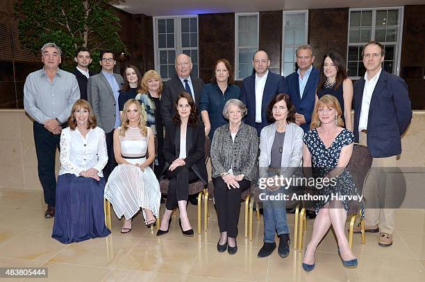 Actors Jim Carter, Michael Fox, Rob James-Collier, Sophie McShera, Lesley Nicol, creator Julian Fellowes, producers Liz Trubridge and Gareth Neame,...