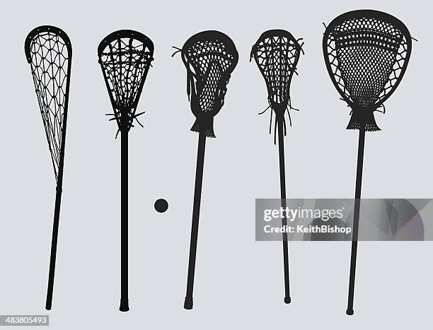 bildbanksillustrationer, clip art samt tecknat material och ikoner med lacrosse sticks - old to new and goalie - lacrosse goalie equipment