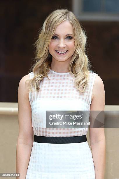 Joanne Froggatt attends the press launch of "Downton Abbey" at May Fair Hotel on August 13, 2015 in London, England.